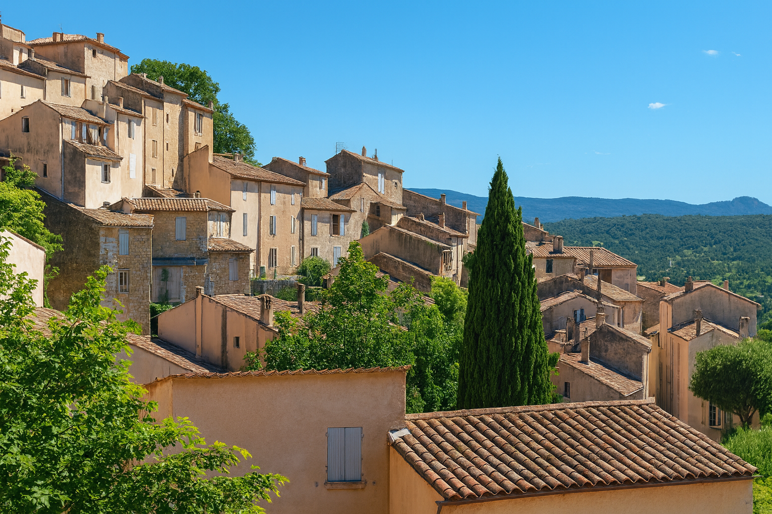 Village perché de Fayence dans le Var